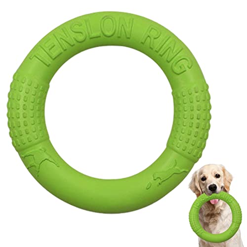 Fowybe Hundekauringe für Aggressive Kauer,Flying Ring Outdoor Puller Hundering Spielzeug - Floating Dog Disc Toys, Sommer-Haustiertraining Outdoor-Hundekauspielzeug für mittelgroße und große Hunde von Fowybe