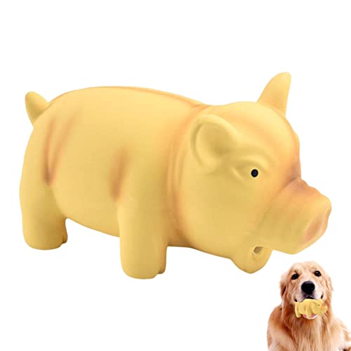 Fowybe Quietschendes Schwein Hundespielzeug | Quietschspielzeug für Hunde aus Latex mit einem Oinks-Sound Quietscher Grunzendes Schwein Hundespielzeug,Squeaker Chew Training Puppy Supplies von Fowybe