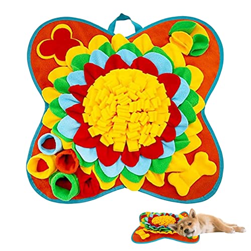 Fowybe Schnüffelmatte für Hunde | Schnüffelmatte Nasenarbeit Fressmatte - Pet Dog Puzzle Toys, Hundefuttermatte für langsames Füttern und Geruchstraining, tragbar und waschbar, Stressabbau von Fowybe