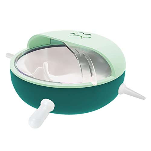 Fowybe Silikon Puppy Feeder, Multi-Mund Pet Milk Bowl mit 4 Nippeln, Silikon Bionic Selbstfütternde Bubble Bowl für Neugeborene Hundekätzchen von Fowybe