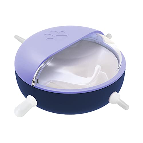 Fowybe Silikon Puppy Feeder, Multi-Mund Pet Milk Bowl mit 4 Nippeln, Silikon Bionic Selbstfütternde Bubble Bowl für Neugeborene Hundekätzchen von Fowybe