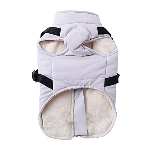 Fowybe Winterkleidung für Hunde - Baumwoll-Fleece, verstellbare Kleidung für kleine Hunde, integrierter Brustgurt - Hundebekleidung & Zubehör Cozy Cold Weather Dog Apparel Hundejacke Weste für kleine von Fowybe