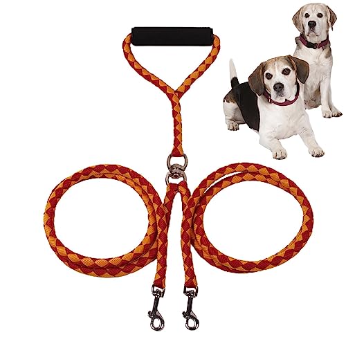 Hundetrainingsseile | Robuste geflochtene Seilleine Haustier Y-Leine Bungee - Bungee-Leine für Hunde, multifunktionale, verhedderungsfreie Bungee-Leine für kleine und große Hunde Fowybe von Fowybe