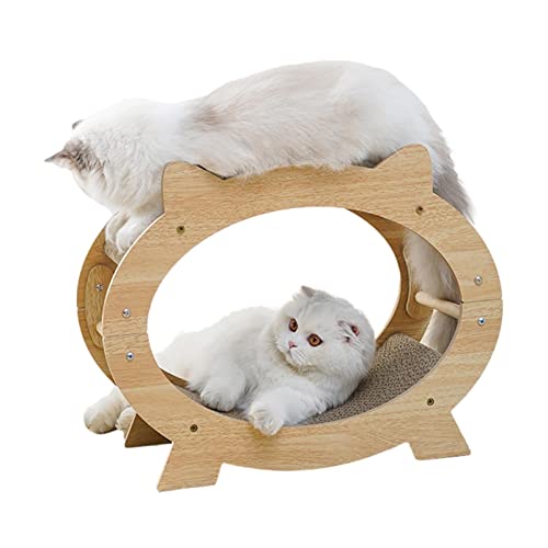 Katzenkratzcouch, Cat Scratcher Lounge, Katzenhaus & Stuhl, Abgewinkeltes Katzen-Kratzer-Rampenpfosten-Couchbett mit doppelten Kratzpapppolstern, Katzen-Nagelfeile-Kratzer, Katzen-Kratzbett Fowybe von Fowybe