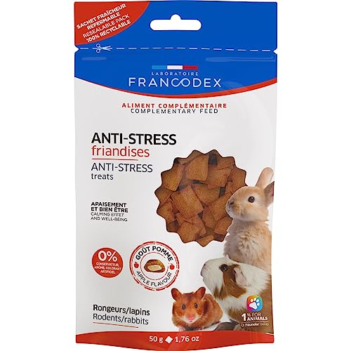 Francodex - Anti-Stress-Leckerlis Apfel 50 g für Nagetiere und Kaninchen von Francodex