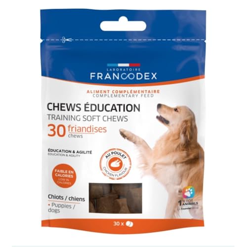 Francodex - Chews Education 30 Leckerlis mit Huhn für Hunde von Francodex