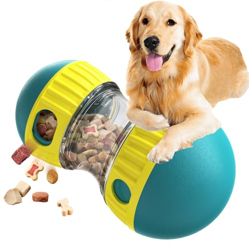 Franna Unzerstörbarer Futterball für Hunde, Dog Toy Intelligence, Adjustable Food Output, Intelligenzspielzeug für stundenlangen Spaß und mentale Stimulation von Franna