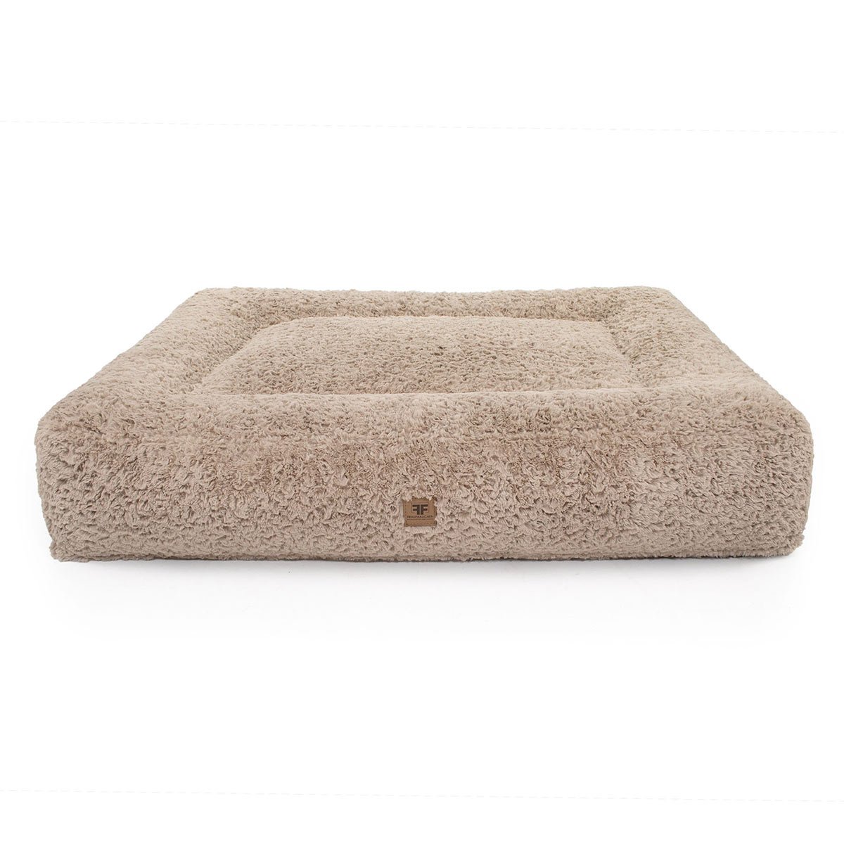 Frau Frauchen Hundebett Letto Curly Sand L - 90x120cm von Frau Frauchen