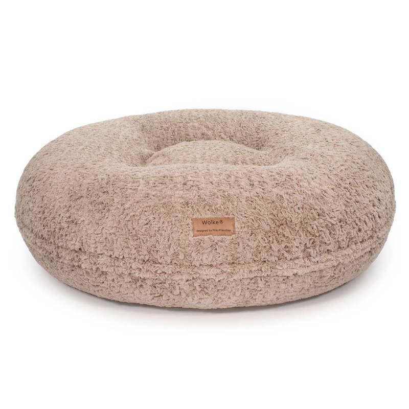 Frau Frauchen Hundebett Wolke® Curly Sand L - 120cm von Frau Frauchen