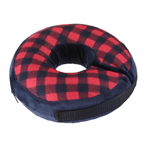 Adjustable Dog Cone | Soft Donut Collar | Comfortable Dog Recovery Collar | Inflatable Anti Lick Protective Collar for Dogs and Cats, Ideal for Healing After Surgical Operations or Injury von Fravsiu