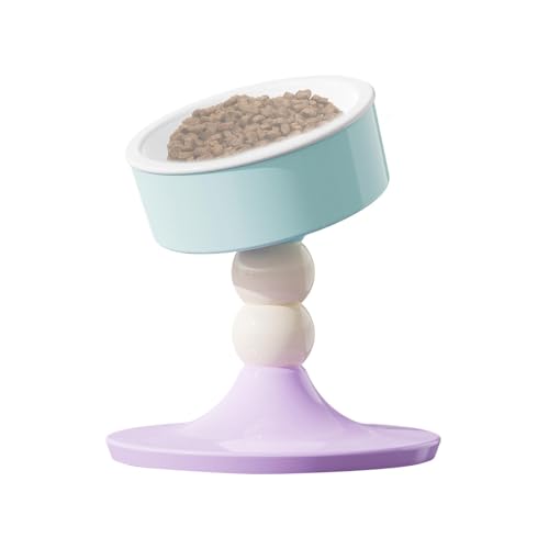 Bowl With Neck Guard Stand, Puppy Food Bowl, Cat and Dog Feeder, Kitten Feeding Bowl Rotatable Stand Dog, Cats With Neck Guard Pet Feeder 18.3cm/7.2 Inches for Cats and Dogs von Fravsiu