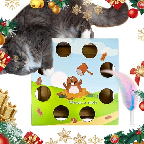 Cat Toys for Indoor Cats, Indoor Cat Toys, Automatic Cat Toy, Feather Rotation Toy, Engaging Automatic Cat Toys Interactive Puzzle Toys for Smart Indoor Cats 25x25x7cm/9.84x9.84x2.76 von Fravsiu