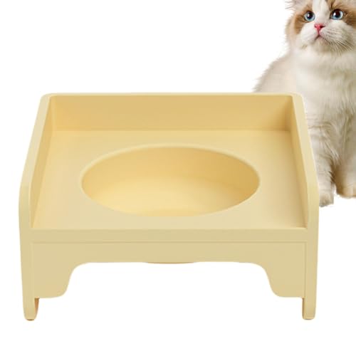 Elevated Cat Food Bowl, Cat Bowl Stand, Square Shaped Cat Bowls, Healthy Eating Elevated Pet Bowls, Multifunctional Elevated Bowls, Dishwasher Safe Pet Cage Bowls for Cats von Fravsiu