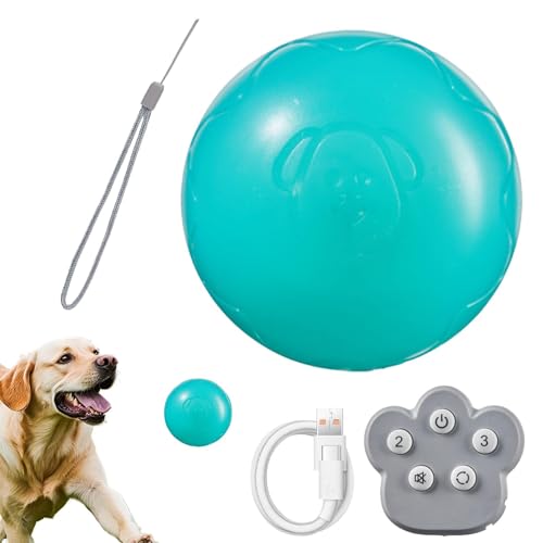 Fravsiu Moving Ball for Dogs, Electronic Dog Toy, Interactive Dog Toy, Bouncing Dog Toy, Dog Toy with Sound, Light Up Dog Toy, Interactive Electronic Dog Toy with Bouncing Action and Lights von Fravsiu