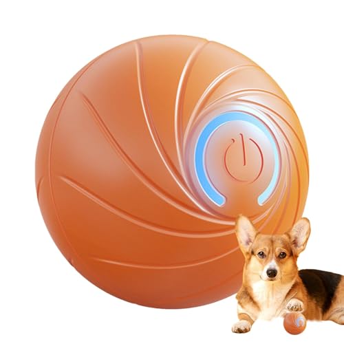 Interaktiver Hundeball, automatischer Hundespielzeugball, Übungsball für Haustiere, langlebiger Spielball für Hunde, stimulierende Spiele für Haustiere, Hundespiele d von Fravsiu