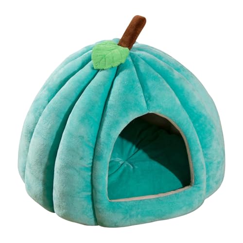 Katzenbett | Bequemes Haustierhöhlenbett Halloween | Kürbisförmiges Halloween-Katzenbett | Niedliches Haustier-Kätzchen-Höhlenhaus, bequemes Haustier-Höhlenbett für den Einsatz zu Hause und in von Fravsiu