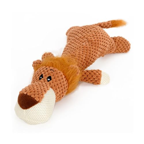 Frdun Gefülltes Hundespielzeug mit Quietschelement, weiches Cartoon-Tier, interaktives Hundespielzeug für kleine, mittelgroße und große Rassen von Frdun