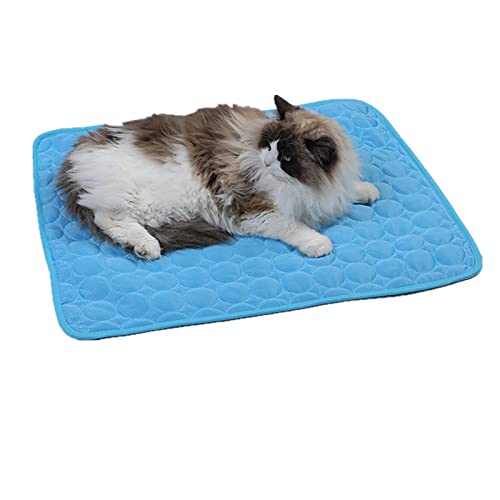 Frdun Pets Ice Silk Sleep Mat Pad, Dog Self Cooling Mat, Pet Washable Pads Cooling Blanket, Cushion Zwinger Sofa Pet Bed Car Seat for Dog Cats Pet von Frdun