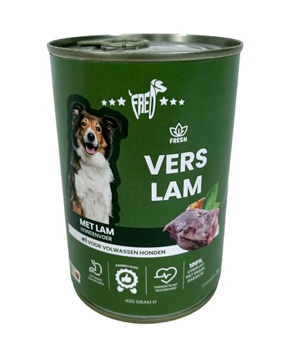 Freds 12x400 gr blik vers lam hondenvoer von Freds