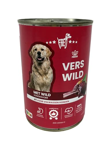 Freds dosenfrisches wildhundefutter von Freds