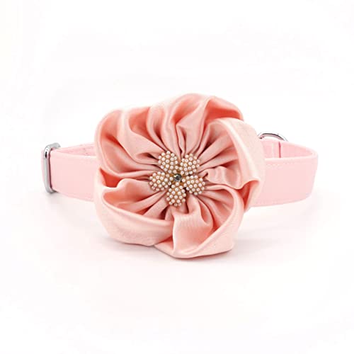 Hundehalsband, Hochzeitsgeschenk, rosa Mädchen, Hundehalsband, mit Blume von Free Sunday