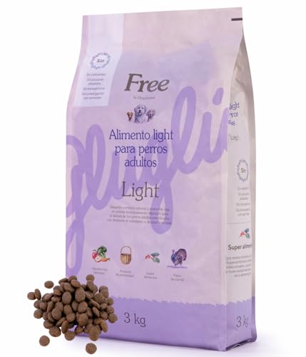 Free by Dingonatura. Hundefutter Trocken, Futtermittel für ältere übergewichtige Hunde, natürliche und vollständige Fütterung, mit Superfood, 26,5 % Protein, Geflügelfleisch 3 kg von Free by Dingonatura