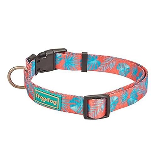 FREEDOG Halsband Tropical Coral, 10 mm x 20/35 cm, T-XS von Freedog