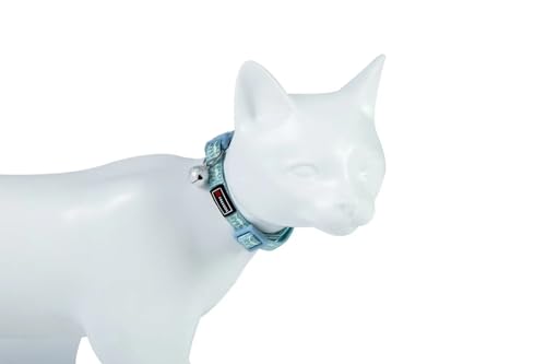 FREEDOG Reflektierendes Katzenhalsband, Blau, 10 mm x 19/30 cm von Freedog