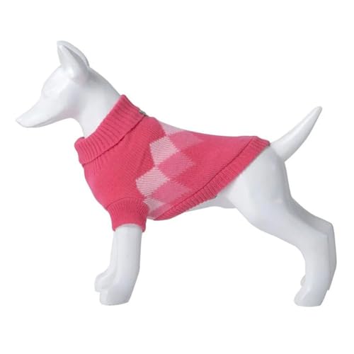 FREEDOG Rosa Rhombus Pullover, 20 cm von Freedog