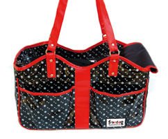 Freedog fd1000154 – transportin/Tasche, für Hunde und Katzen, Farbe: Schwarz/Rot von Freedog