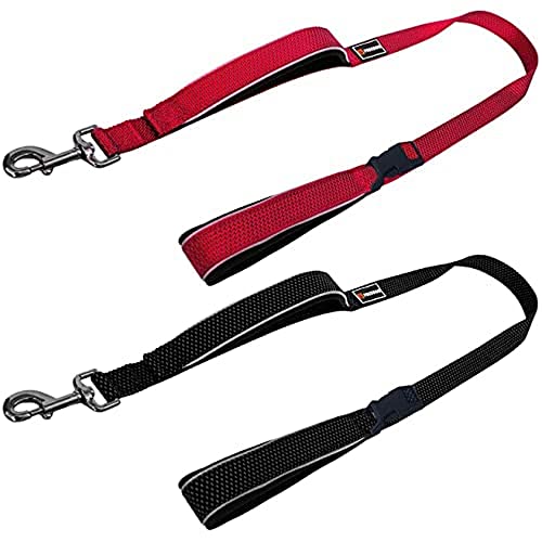 freedog Extreme Hundeleine, Neopren, Rot/Schwarz von Freedog