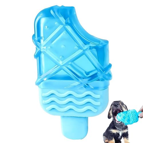 Frenaki Kühlendes Gummi-Hundespielzeug für den Sommer, kühlendes Kauspielzeug für Haustiere, Wassereinspritz-Gefrierstab für Hunde, lustiges, einfrierbares Welpen-Beißspielzeug (A) von Frenaki