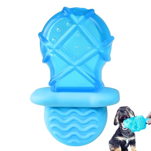 Frenaki Kühlendes Gummi-Hundespielzeug für den Sommer, kühlendes Kauspielzeug für Haustiere, Wassereinspritz-Gefrierstab für Hunde, lustiges, einfrierbares Welpen-Beißspielzeug (B) von Frenaki