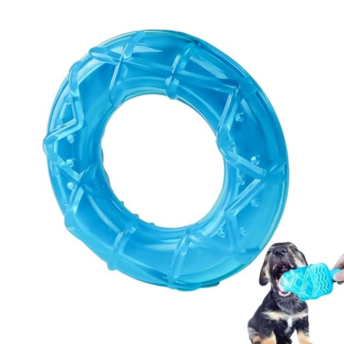 Frenaki Kühlendes Gummi-Hundespielzeug für den Sommer, kühlendes Kauspielzeug für Haustiere, Wassereinspritz-Gefrierstab für Hunde, lustiges, einfrierbares Welpen-Beißspielzeug (C) von Frenaki