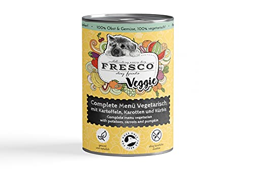 Complete-Menü Vegetarisch mit Kartoffeln, Karotten und Kürbis (haltbares B.A.R.F.) von Fresco Dog