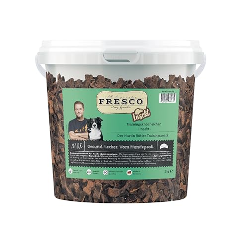 FRESCO Dog Martin Rütter Trainingsknöchelchen Insekt 1kg | hypoallergene Hundeleckerlis | aus Insektenprotein | 100% frische Zutaten | für Belohnung, Training und als Snack für Zwischendurch von Fresco Dog