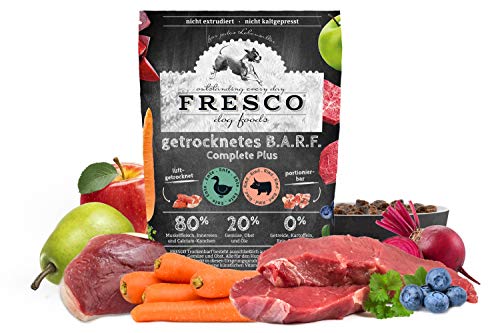 FRESCO Dog TrockenBarf Complete Plus Ente mit Rind 2,5kg | Barf Trockenfutter getreidefrei für Hunde | gesund und natürlich | ohne künstliche Zusätze | Made in Germany von Fresco Dog