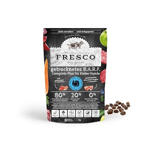 FRESCO Dog TrockenBarf Complete Plus Pute 2,5kg | Barf Trockenfutter getreidefrei für kleine Hunde | gesund und natürlich | ohne künstliche Zusätze | Made in Germany von Fresco Dog