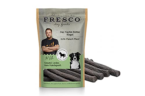 Fresco Martin Rütter Riegel Pferd | 100 g | Natürlicher Monoproteinsnack für Hunde aus Pferdefleisch | Kann zur gesunden Ernährung beitragen | Ideal für unterwegs von Fresco Dog