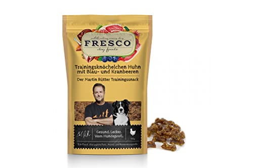 Fresco Dog Martin Rütter Trainingsknöchelchen Huhn mit Blaubeeren und Kranbeeren für Hunde - 150g von Fresco Dog