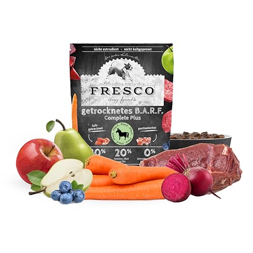 FRESCO Dog Complete Plus Trockenbarf Pferd 2,5kg | natürliches Trockenfutter für Hunde aus frischem Fleisch, Obst und Gemüse | 100% frische Zutaten | ohne künstliche Zusätze von Fresco Dog