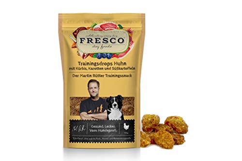 Fresco I Martin Rütter Trainingsdrops I Huhn mit Süßkartoffeln, Kürbis & Karotte I 5X 150g I für Hunde von Fresco Dog