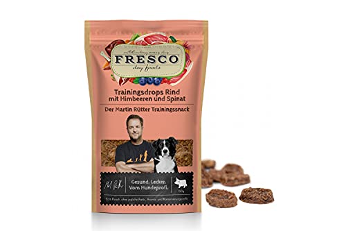 Fresco Dog Martin Rütter Trainingsdrops Rind mit Himbeeren und Spinat von Fresco Dog