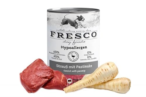Hypoallergen-Menü Strauß mit Pastinake (haltbares B.A.R.F) von Fresco Dog