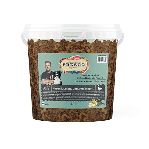 FRESCO Martin Rütter Trainingsköchelchen I Ente, Birne & Mangold I 1kg im Eimer von Fresco