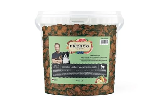 FRESCO Martin RütterTrainingsdrops I Pferd mit Preiselbeeren & Birne I 1kg Eimer von Fresco