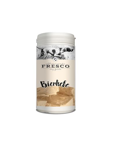 Fresco Bierhefe | 1 kg | Ergänzungsfuttermittel für Hunde | Reines Naturprodukt | Enthält sämtliche B-Vitamine, Biotin, Mineralstoffe und hochwertiges Eiweiß | Appetitanregend von Fresco