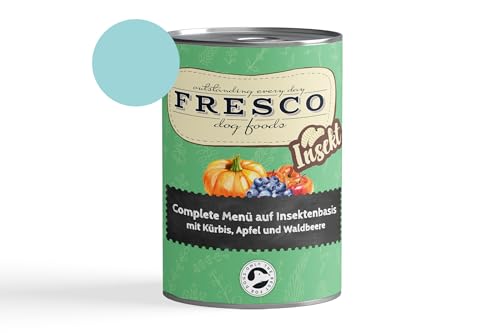 Fresco Complete-Menü 6 x 400g Insekt m. Kürbis, Apfel & Waldbeere (haltbares B.A.R.F.) | ohne künstliche Zusätze | Getreidefrei | schonend dampfgegart von Fresco