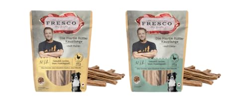 Fresco Die Martin Rütter Kaustange Multipack Huhn & Ente | 2 x 150g | kauen trägt zur allgemeinen Zahn- und Maulhygiene bei von Fresco