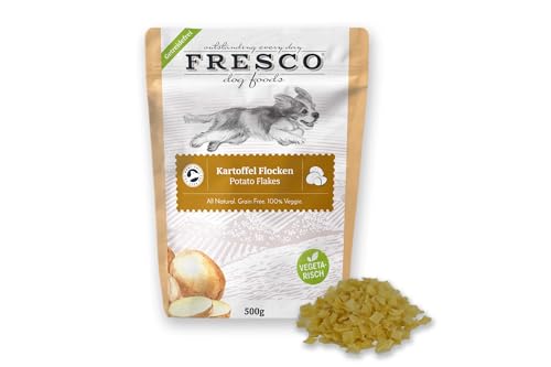 Fresco Kartoffel Flocken | 500g | Barf Zusatz Hund | Hundeflocken | Hundefutter Naturprodukt | Getreidefrei | Ohne künstliche Zusätze | 100% natürlich m. vielen Vitaminen von Fresco